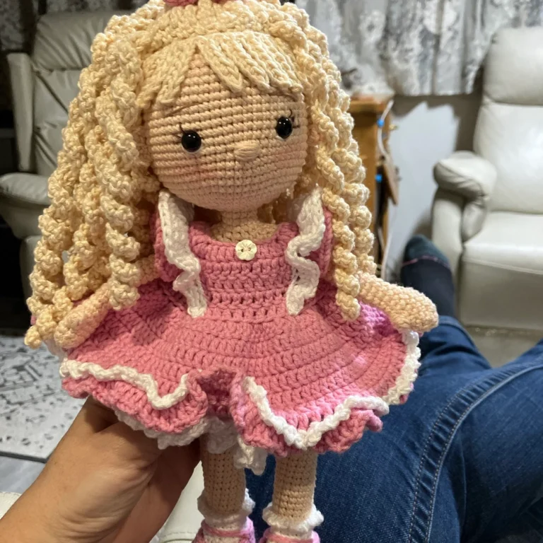 Pattern crochet doll PDF in English pattern crochet doll amigurumi pattern soft doll amigurumi toy doll dress pumpkin Doll photo review