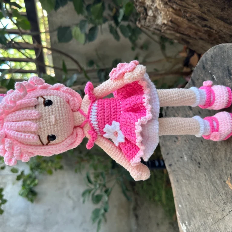 PDF Crochet Pattern Amigurumi Sakura Fox Doll, Cherry Blossom Doll, Floral Doll With Clothes, Amigurumi Doll English Pattern. photo review