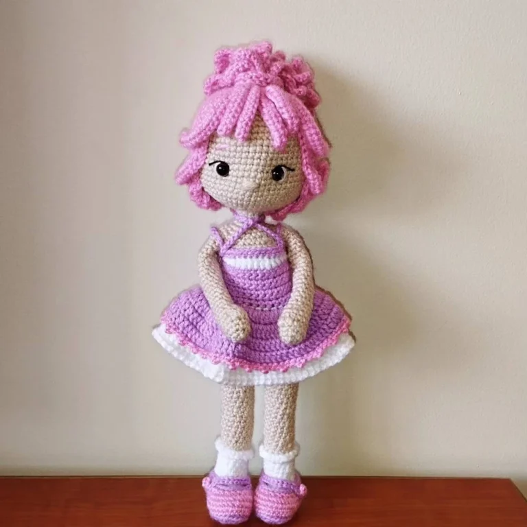 PDF Crochet Pattern Amigurumi Sakura Fox Doll, Cherry Blossom Doll, Floral Doll With Clothes, Amigurumi Doll English Pattern. photo review