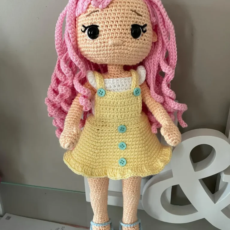 Сrochet pattern doll amigurumi toy pattern Doll in a dress Doll in jumpsuit PDF in English Doll with a bag photo review