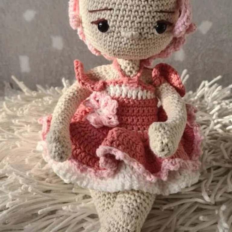 PDF Crochet Pattern Amigurumi Sakura Fox Doll, Cherry Blossom Doll, Floral Doll With Clothes, Amigurumi Doll English Pattern. photo review