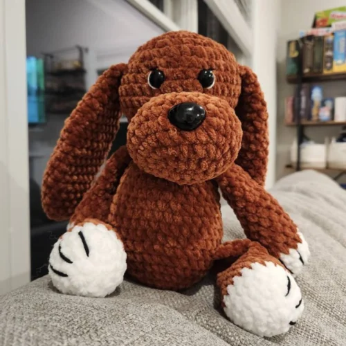 Crochet PATTERN dog, Amigurumi tutorial PDF in English, crochet puppy crochet pattern PDF Christmas gift Baby shower dog crochet pattern photo review