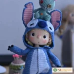 Combo 2in1 Crochet pattern for doll Fanny and monster costum – pattern 7