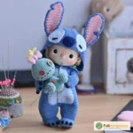 Combo 2in1 Crochet pattern for doll Fanny and monster costum – pattern 9