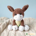 Crochet PATTERN donkey, Amigurumi tutorial PDF in English, crochet pup – FullAmigurumi crochet pattern