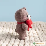 Christmas teddy bear with red bow tie, amigurumi pattern, PDF tutorial – FullAmigurumi crochet pattern (photo 3)