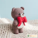 Christmas teddy bear with red bow tie, amigurumi pattern, PDF tutorial – FullAmigurumi crochet pattern (photo 5)