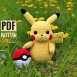 Crochet Pattern Yellow Pika Pika, CROCHET POKEMON PATTERN, Amigurumi Yellow Pokemon & Pokeball Pdf tutorial
