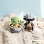 Crochet Amigurumi Pattern Hunter and Child, PDF Pattern, baby alien, E – FullAmigurumi crochet pattern