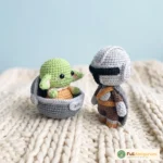 Crochet Amigurumi Pattern Hunter and Child, PDF Pattern, baby alien, E – FullAmigurumi crochet pattern (photo 2)