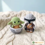 Crochet Amigurumi Pattern Hunter and Child, PDF Pattern, baby alien, E – FullAmigurumi crochet pattern (photo 3)
