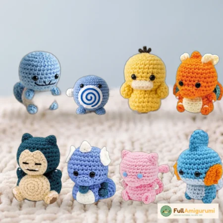 62 in 1 Mini Pokemon Crochet PDF - Pikachu, Charmander, Squirtle & Bul – all patterns in the bundle