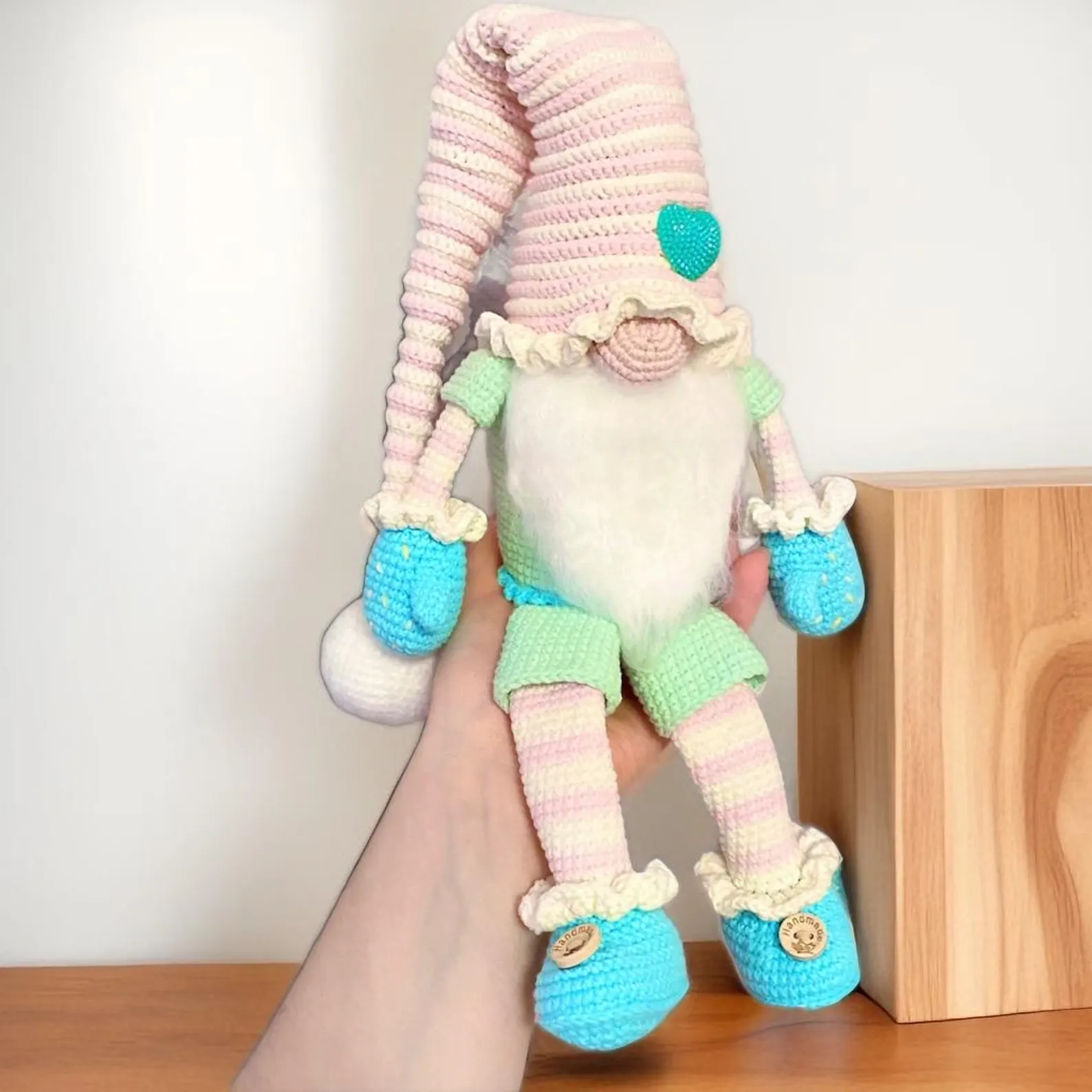 il_1588xN.7501046632_aoop Crochet Marshmallow Gnome Pattern, Amigurumi Toy (PDF Pattern) - Image 1