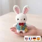 White Rabbit in a Waistcoat – crochet bunny pattern