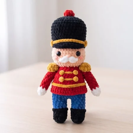 Nutcracker Soldier – no-sew amigurumi crochet pattern (photo 2)