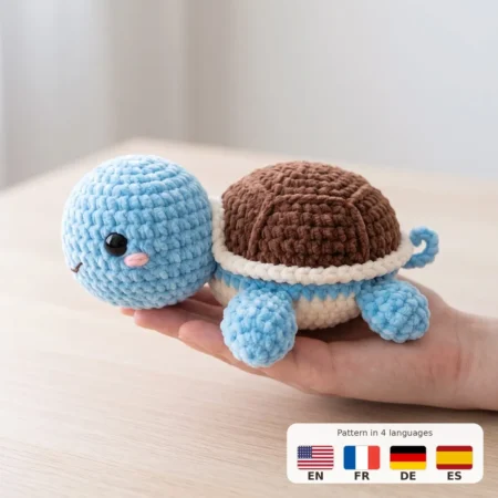 Little Water Turtle – no-sew amigurumi crochet pattern