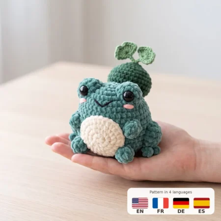 Sprout Toad – no-sew amigurumi crochet pattern