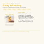 Sunny Yellow Dog – crochet dog ornament (photo 3)