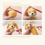 Sunny Yellow Dog – crochet dog ornament (photo 4)