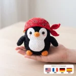 Pirate Penguin – no-sew amigurumi crochet pattern