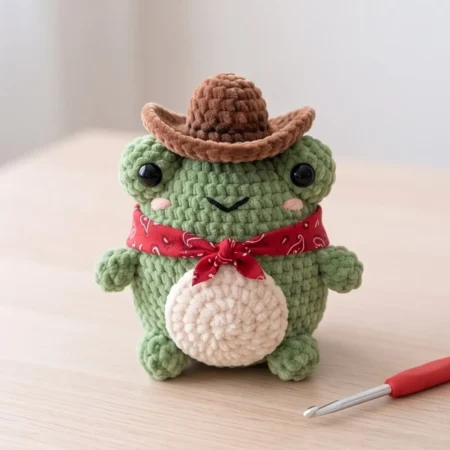 Cowboy Frog – no-sew amigurumi crochet pattern (photo 2)