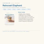 Raincoat Elephant – no-sew amigurumi crochet pattern (photo 3)