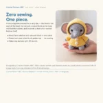 Raincoat Elephant – no-sew amigurumi crochet pattern (photo 8)