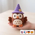 Wizard Owl – no-sew amigurumi crochet pattern