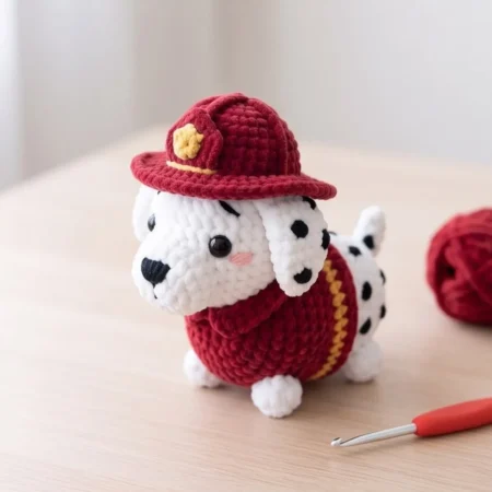 Firefighter Dalmatian – no-sew amigurumi crochet pattern (photo 2)