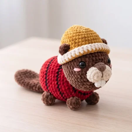 Lumberjack Beaver – no-sew amigurumi crochet pattern (photo 2)