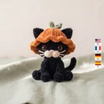 Pumpkin-Hat Kitten – crochet kitten pattern