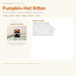 Pumpkin-Hat Kitten – crochet kitten pattern (photo 3)