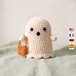 Ghost with Candy Bag – crochet halloween patterns