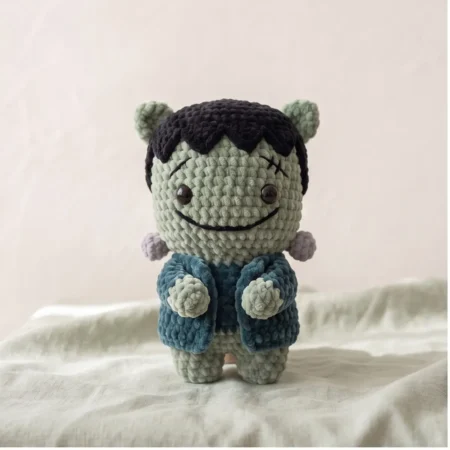 Little Green Monster – no-sew amigurumi crochet pattern (photo 2)