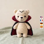 Vampire Bear – no-sew amigurumi crochet pattern
