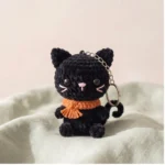 Black Cat Keychain – crochet patterns for cats (photo 2)