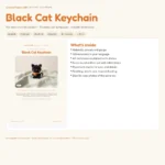 Black Cat Keychain – crochet patterns for cats (photo 3)