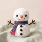 Snowman with Striped Scarf – easy christmas crochet patterns (photo 2)