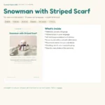 Snowman with Striped Scarf – easy christmas crochet patterns (photo 3)