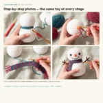 Snowman with Striped Scarf – easy christmas crochet patterns (photo 4)