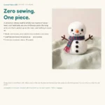 Snowman with Striped Scarf – easy christmas crochet patterns (photo 8)