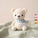 Polar Bear Cub with Scarf – dragon scarf crochet
