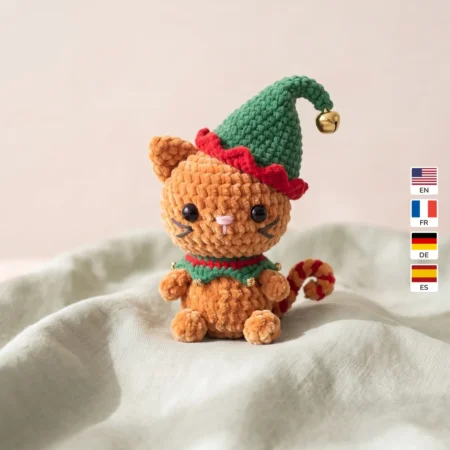 Elf Kitten – easy crochet christmas patterns