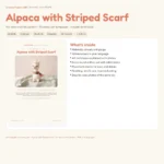 Alpaca with Striped Scarf – dragon scarf crochet (photo 3)