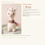 Alpaca with Striped Scarf – dragon scarf crochet (photo 6)