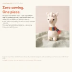 Alpaca with Striped Scarf – dragon scarf crochet (photo 8)