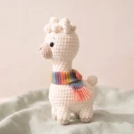 Alpaca with Striped Scarf – dragon scarf crochet (photo 9)