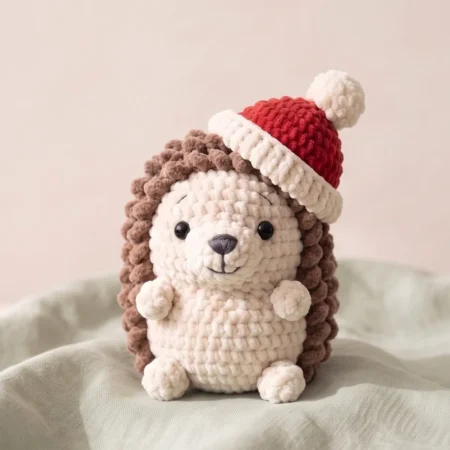 Hedgehog with Beanie – no-sew amigurumi crochet pattern (photo 2)