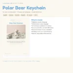 Polar Bear Keychain – crochet keychain kits (photo 3)