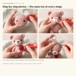 Heart Keychain Bear – small crochet keychains (photo 4)
